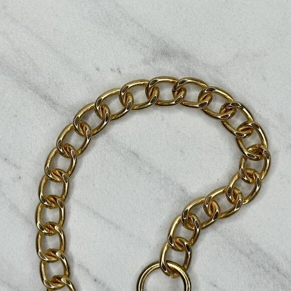 Gold Tone Chain Link Crossbody Purse Handbag Replacement Strap 50" โจ - Picture 13 of 14